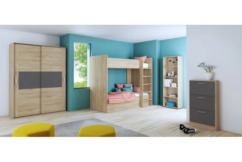 DORMITORIO CON ARMARIO DONALD AMBIENTE 14D DORMITORIO CON ARMARIO DONALD AMBIENTE 14D