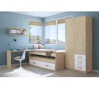 Dormitorio con armario Donald Ambiente 10A