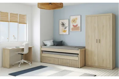 DORMITORIO JUVENIL CON ARMARIO LARA AMBIENTE 06
