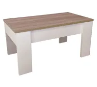 MESA CENTRO ELEVABLE GALA BLANCO-CAMBRIA
