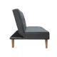 SOFA CAMA CLIC-CLAC PATA MADERA UNAI GRIS