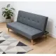 SOFA CAMA CLIC-CLAC PATA MADERA UNAI GRIS