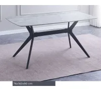 MESA COMEDOR FIJA T/CERAMICA CALISTA NEGRO
