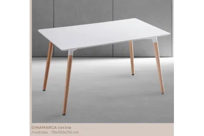 MESA COCINA 100CM P/MADERA DINAMARCA BLANCO