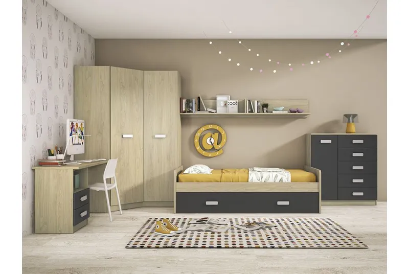 DORMITORIO JUVENIL COMPLETO DONALD+ AMB.13 DORMITORIO JUVENIL COMPLETO DONALD+ AMB.13