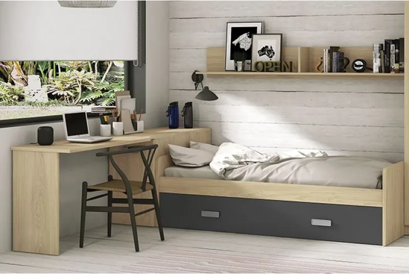 DORMITORIO JUVENIL S/ARMARIO DONALD+ AMB.16