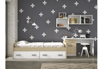 DORMITORIO JUVENIL COMPLETO DONALD+ AMB.20