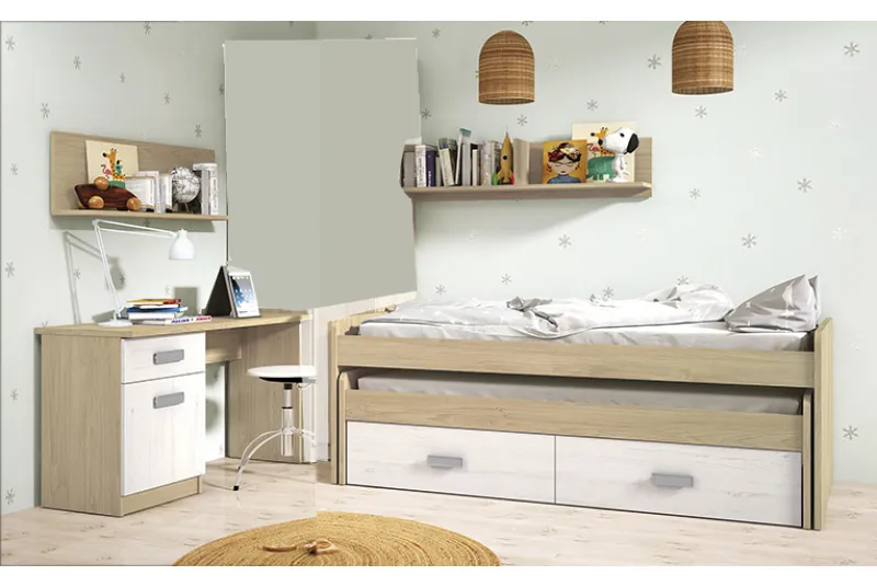 DORMITORIO JUVENIL S/ARMARIO DONALD+ AMB.27 DORMITORIO JUVENIL S/ARMARIO DONALD+ AMB.27