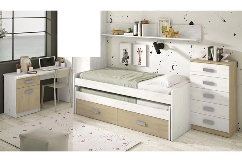 DORMITORIO JUVENIL S/ARMARIO DONALD+ AMB.33 DORMITORIO JUVENIL S/ARMARIO DONALD+ AMB.33
