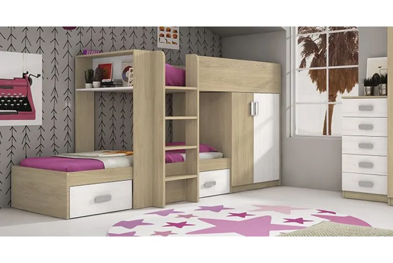 DORMITORIO JUVENIL S/ARMARIO DONALD+ AMB.51 DORMITORIO JUVENIL S/ARMARIO DONALD+ AMB.51