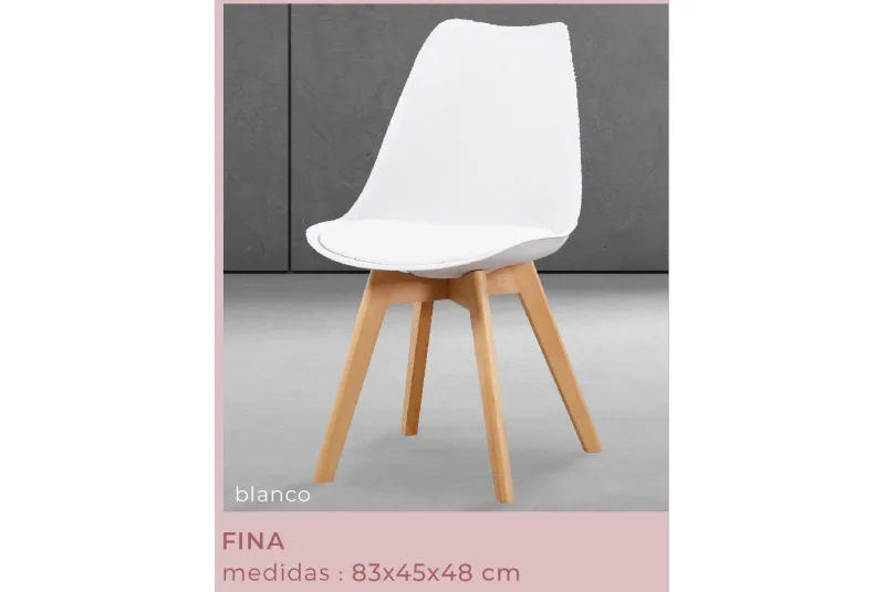 JUEGO DE 4 SILLAS TAP.PU P/MADERA FINA BLANCO JUEGO DE 4 SILLAS TAP.PU P/MADERA FINA BLANCO