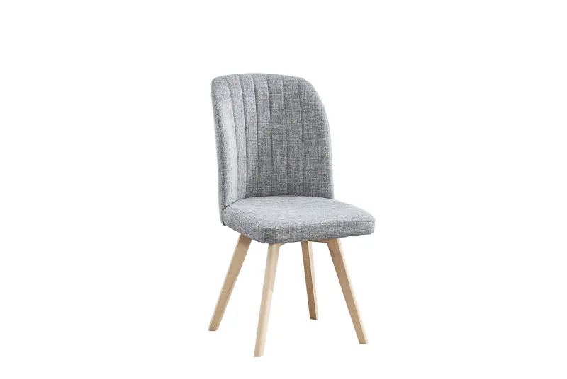 JUEGO DE 4 SILLAS T.TELA P/MADERA LANE GRIS