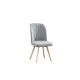 JUEGO DE 4 SILLAS T.TELA P/MADERA LANE GRIS