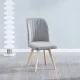 JUEGO DE 4 SILLAS T.TELA P/MADERA LANE GRIS