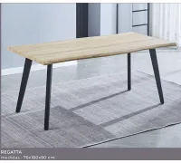 MESA COMEDOR FIJA T/MDF P/NEGRAS REGATTA CAMBRIA