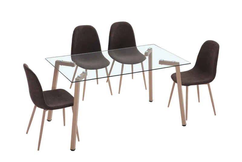 CONJUNTO MESA SULLIE +4 SILLA CODY