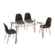 CONJUNTO MESA SULLIE +4 SILLA CODY