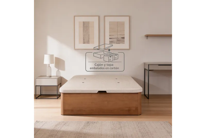 CANAPE 105X190 T/3D CAJA GUADIANA NOGAL