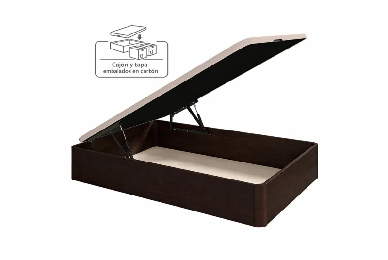 CANAPE 90X190 T/3D CAJA SIL WENGUE