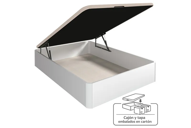 CANAPE 135X190 T/3D CAJA GUADIANA BLANCO