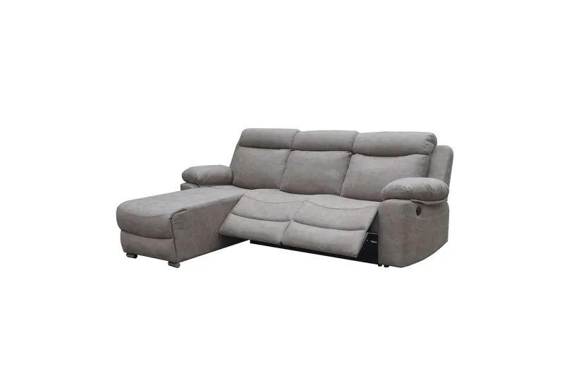 SHAISELONGUE IZDA. 2 RELAX ELECTRICOS TAP.NOLIA MENFIS CEMENTO