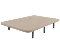 BASE TAPIZADA 3D 4 AIREA. + 6 PATAS 135X190 YECLA BEIG