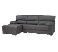 Sofá Chaise Longue Izquierdo Fijo Ruben Tapizado Nevada 17