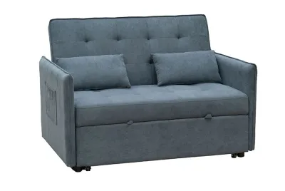 SOFA CAMA CON BRAZOS BILBAO GRIS