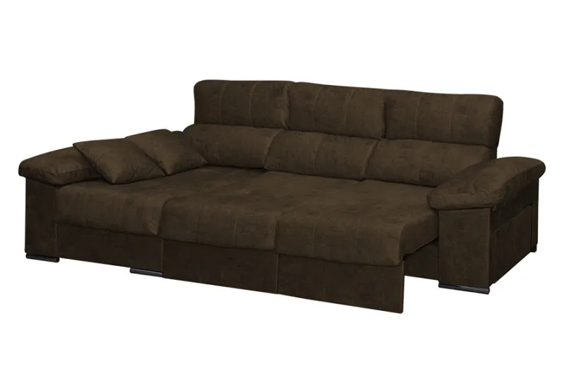 SHAISELONGUE CAMA IZDA. ROMA TAP. MAGNOL PLOMO