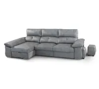 Sofá Chaise Longue Izquierdo Tela Cairo Cupra Antracita