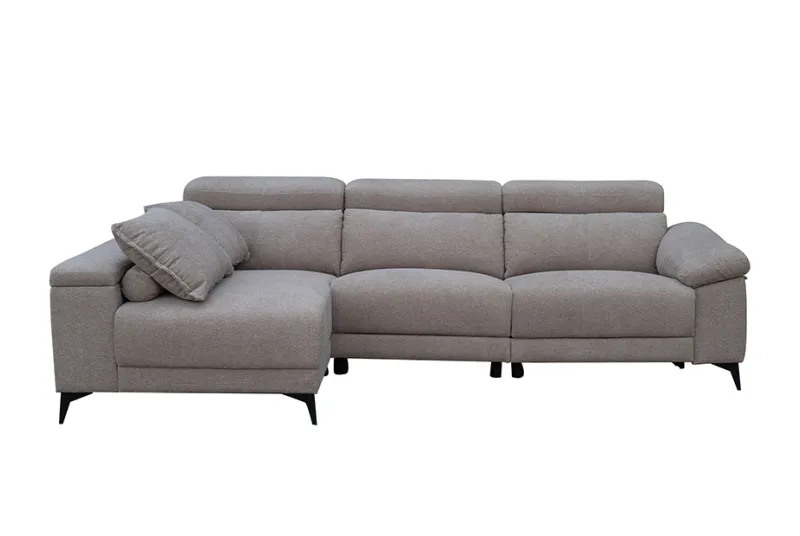 Sillón Relax Eléctrico Izquierdo Shaiselongue Londres en Color Rama Beige