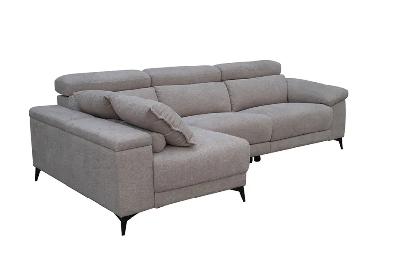 Sillón Relax Eléctrico Izquierdo Shaiselongue Londres en Color Rama Beige