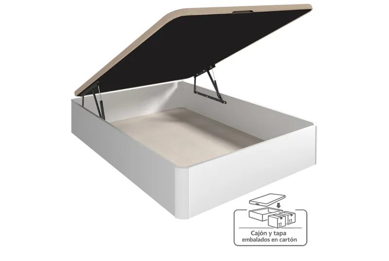 CANAPE 135X190 T/3D CAJA YECLA BLANCO