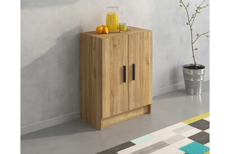 Bajo TV Aura 2025 de 2 Puertas en Color Mauvela | Mueble para Televisor