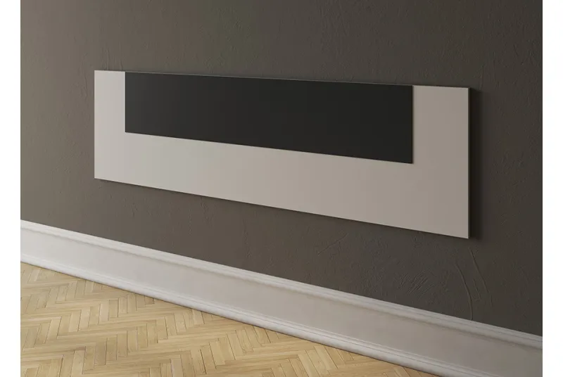 Cabecero de Cama Matrimonio Aura 2025 en Color Beige y Negro