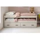 Cama Compacto con Cajonera Modelo Aura 2025 en Color Beige