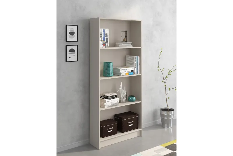 Estantería Aura 2025 con 4 Baldas en Color Beige