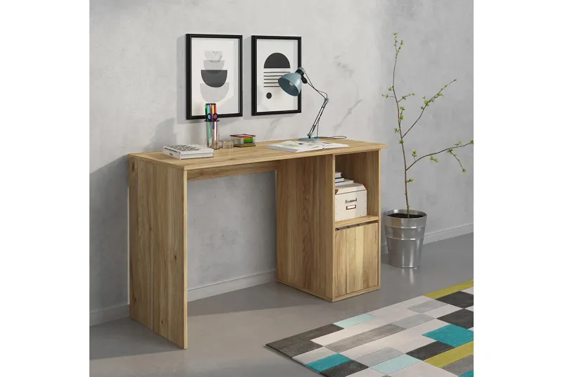 Mesa de estudio con puerta Aura 2025 | Color Mavella | Escritorio moderno