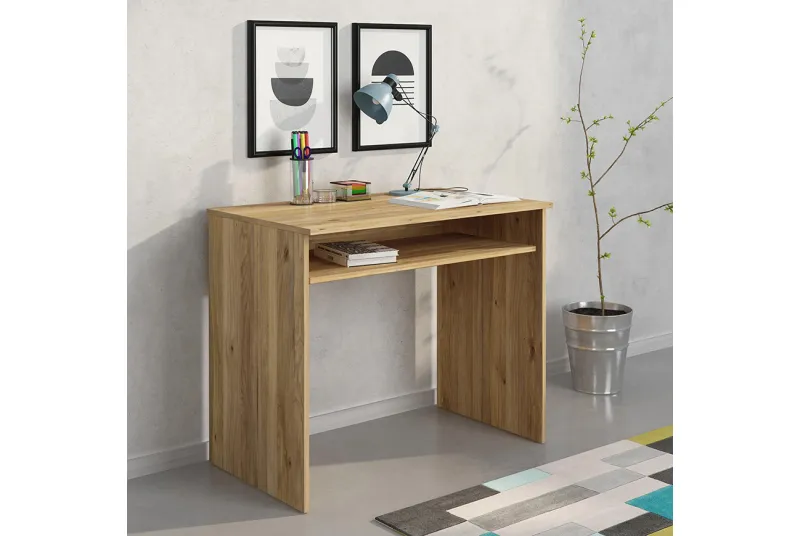 Mesa de estudio con estante Aura 2025 - Color Mauvela