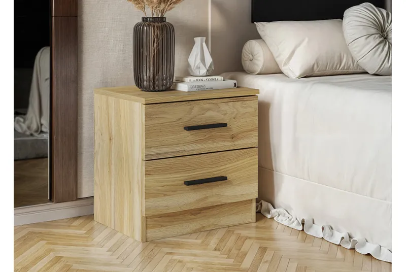 Mesita de Noche Aura 2025 con 2 Cajones - Mavella | Dormitorio Alicante