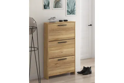 Zapatero 3 puertas con patas Aura 2025 en color Mavella