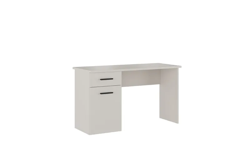 Mesa de estudio Aura 2025 beige con cajón y puerta | Escritorio moderno