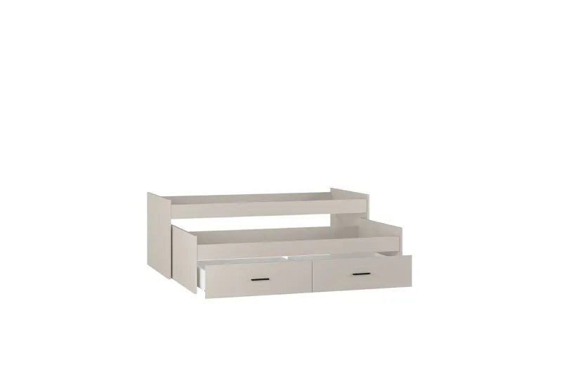 Cama Compacto con Cajonera Modelo Aura 2025 en Color Beige