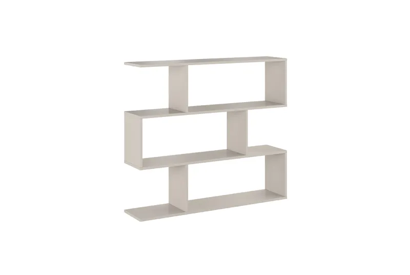 Estantería Asimétrica Baja Aura 2025 en Color Beige | Diseño Moderno