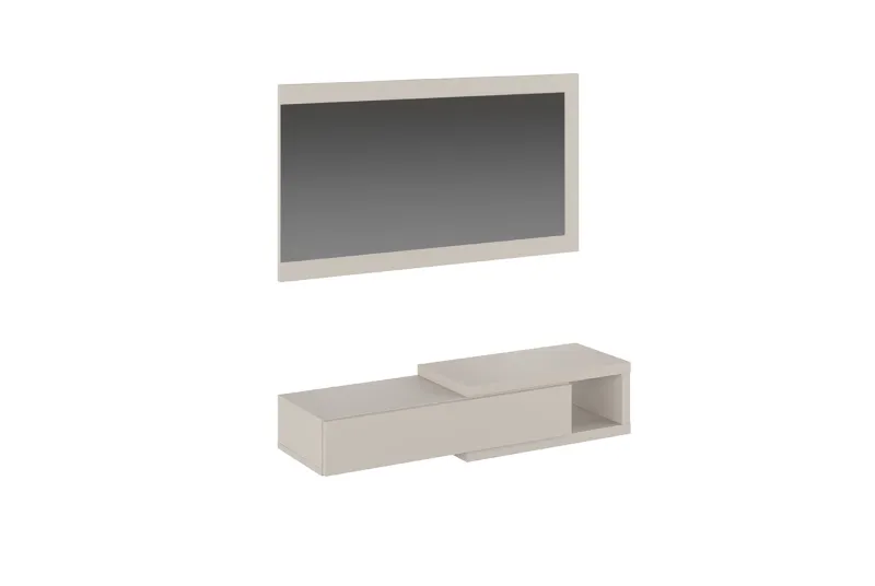 Recibidor Horizontal Modelo Aura 2025 en Color Beige | Consola de Entrada Moderna