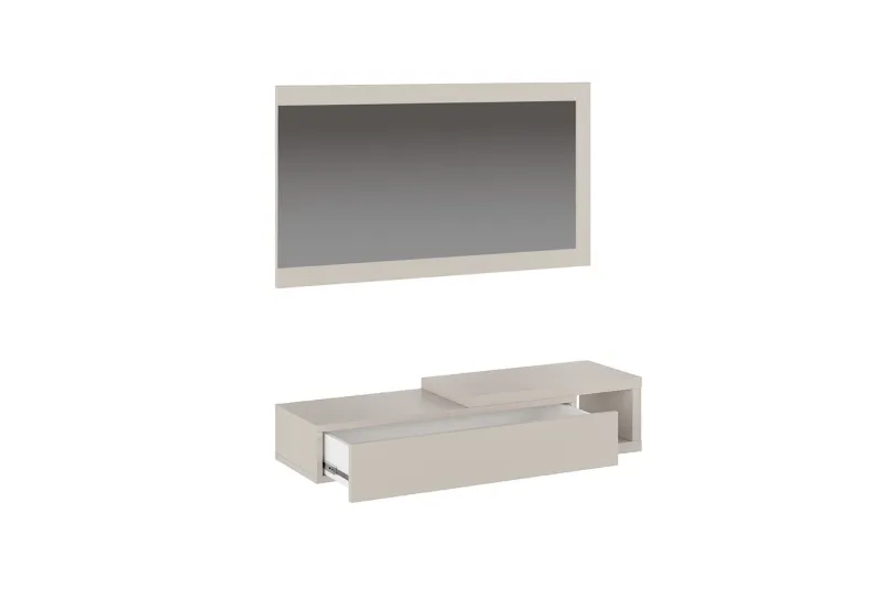 Recibidor Horizontal Modelo Aura 2025 en Color Beige | Consola de Entrada Moderna