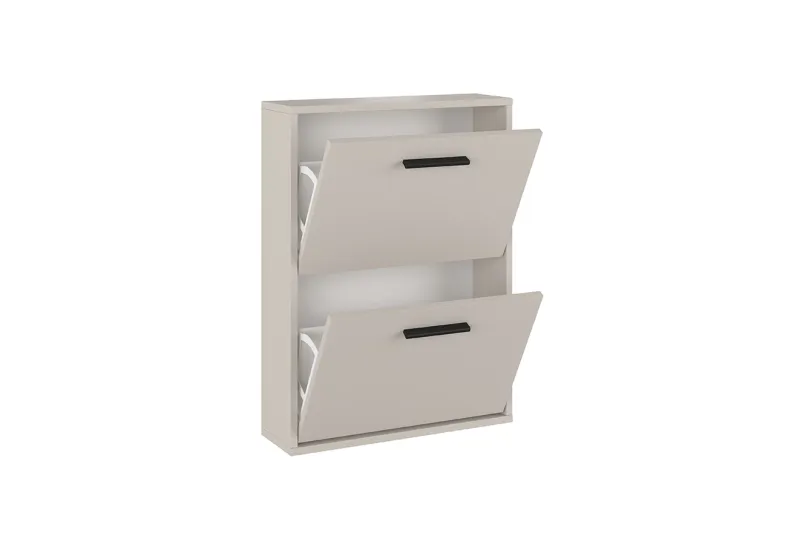 Zapatero Aura 2025 de 2 Puertas en Color Beige | Aparador Buffet