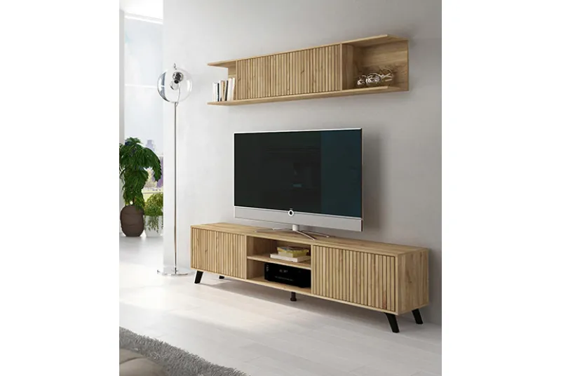 Composición apilable Solana Mavella a rayas | Mueble de salón moderno