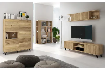 Composición de salón completo Amb.01 Solana Mauvella Rayas