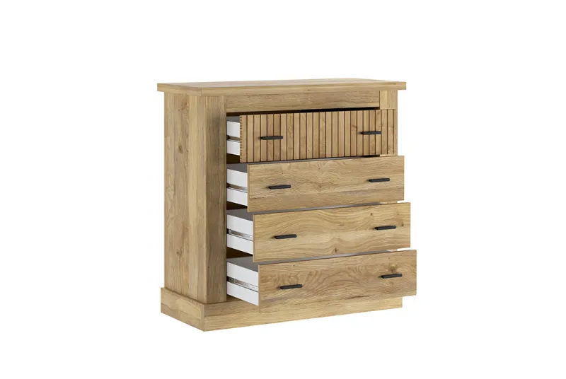 Cómoda de 4 Cajones Rapid Mavella Rayas | Diseño Moderno y Funcional